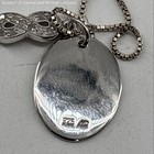 925 Sterling Silver 17.5 Best Friend/Infinity Pendant Necklace w/ Diamonds 4.1g — photo 3