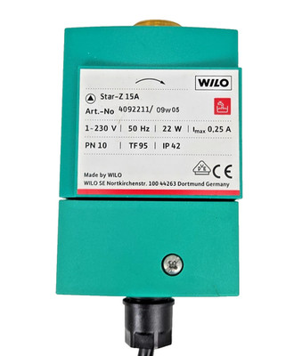 Wilo Star Z 15 A Zirkulationspumpe 4092211  85/140 mm 230 Volt neue Dichtungen