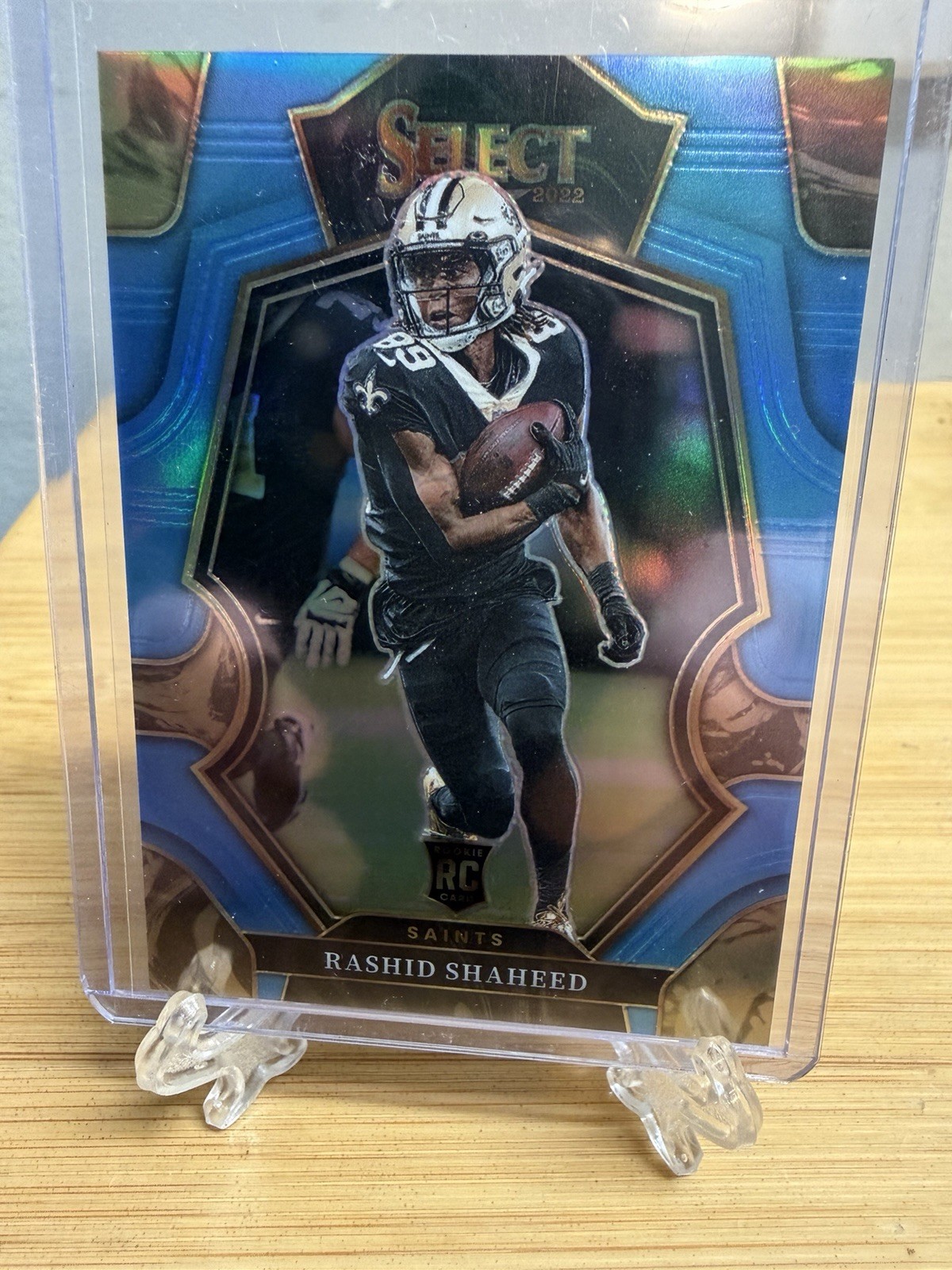 2022 Panini Select Premier Level Light Blue Prizm 53/99 Rashid Shaheed Rookie RC