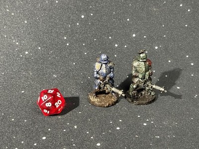 TRENCH CRUSADE - New Antioch - x2 SHOCKTROOPERS -3D Printed/Hand-Painted Proxies
