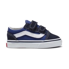 TODDLER VANS OLD SKOOL V NAVY BLUE WHITE SNEAKERS VN000D3YNVY-SIZE 5