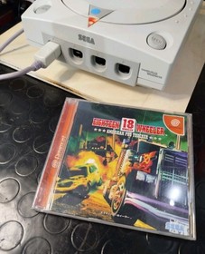 Sega Dreamcast Console + 4 Games +Joypad + Cables Crazy Taxi Virtua Tennis 18whe