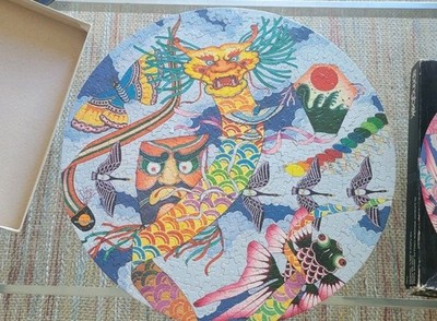 Vintage Springbok Jigsaw Puzzle Soaring Spirits Round Circular 500 PieceCOMPLETE