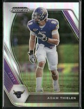 2021 Panini Prizm Draft Picks Collegiate #52 Adam Thielen Silver