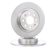 Image of Delphi Rear Brake Disc Set for Abarth Grande Fiat Punto Vauxhall Corsa BG3945