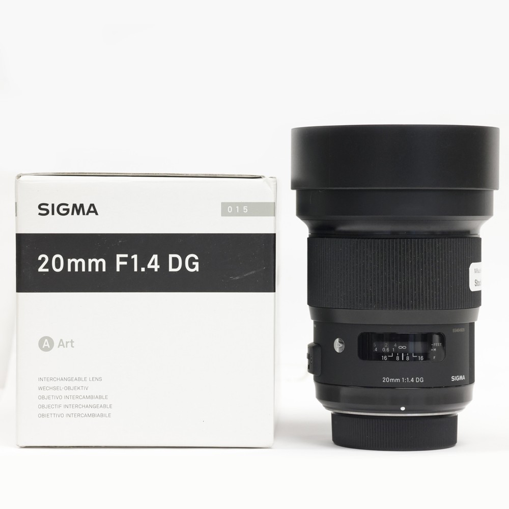 Sigma 20mm F1.4 DG HSM Art Wide Angle Lens Boxed - Nikon F STK
