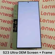DISCOUNT OEM Samsung Galaxy S23 Ultra LCD Display Touch Screen w/ Midframe lot