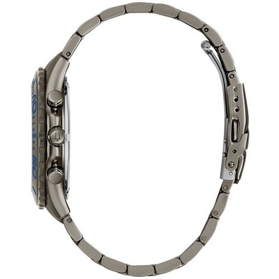 Bulova Men's Analog Watch Quartz Chronograph Grey Steel Bracelet