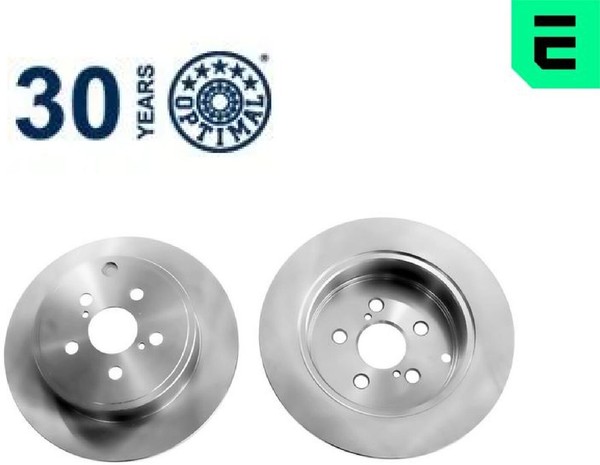 2X Bremsscheibe Optimal BS-8398C 2 Bremsscheiben Hinterachse Hinten FüR Toyota-image