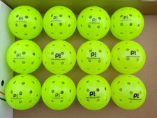 12 Brand New Yellow Professional PickleBall Partners 40 Hole Pickleballs 1 dozen