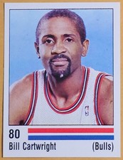 1989-90 Panini Sticker #80 Bill Cartwright Chicago Bulls