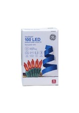 GE StayBright 100-Count 24.7-ft Red LED Plug-In Christmas String Lights