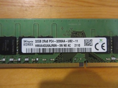 SK hynix 32GB DDR4 メモリー PC4-25600 SK Hynix 32GB DDR4 3200 MHz PC4-25600 Desktop Memory RAM