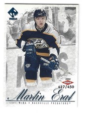 2001-02 Pacific Private Stock - Martin Erat #128 Retail 427/450 (RC) Predators