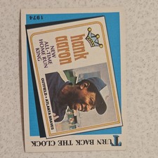 Topps 1989 Hank Aaron New All-Time Home Run King #663 Atlanta Braves MLB Card