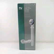 Plumb Works Bathtub Drain 1-1/2” PVC Complete Trip Lever Chrome Finish 679-8417