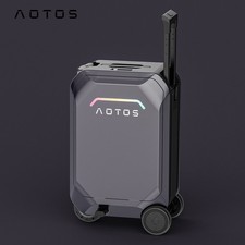   20'' Smart Rideable Suitcase 31L Electric Luggage Scooter For Travel APP Gray