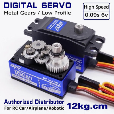High Torque 12Kg Metal Gear Digital Servo for RC Cars, Planes & Robots