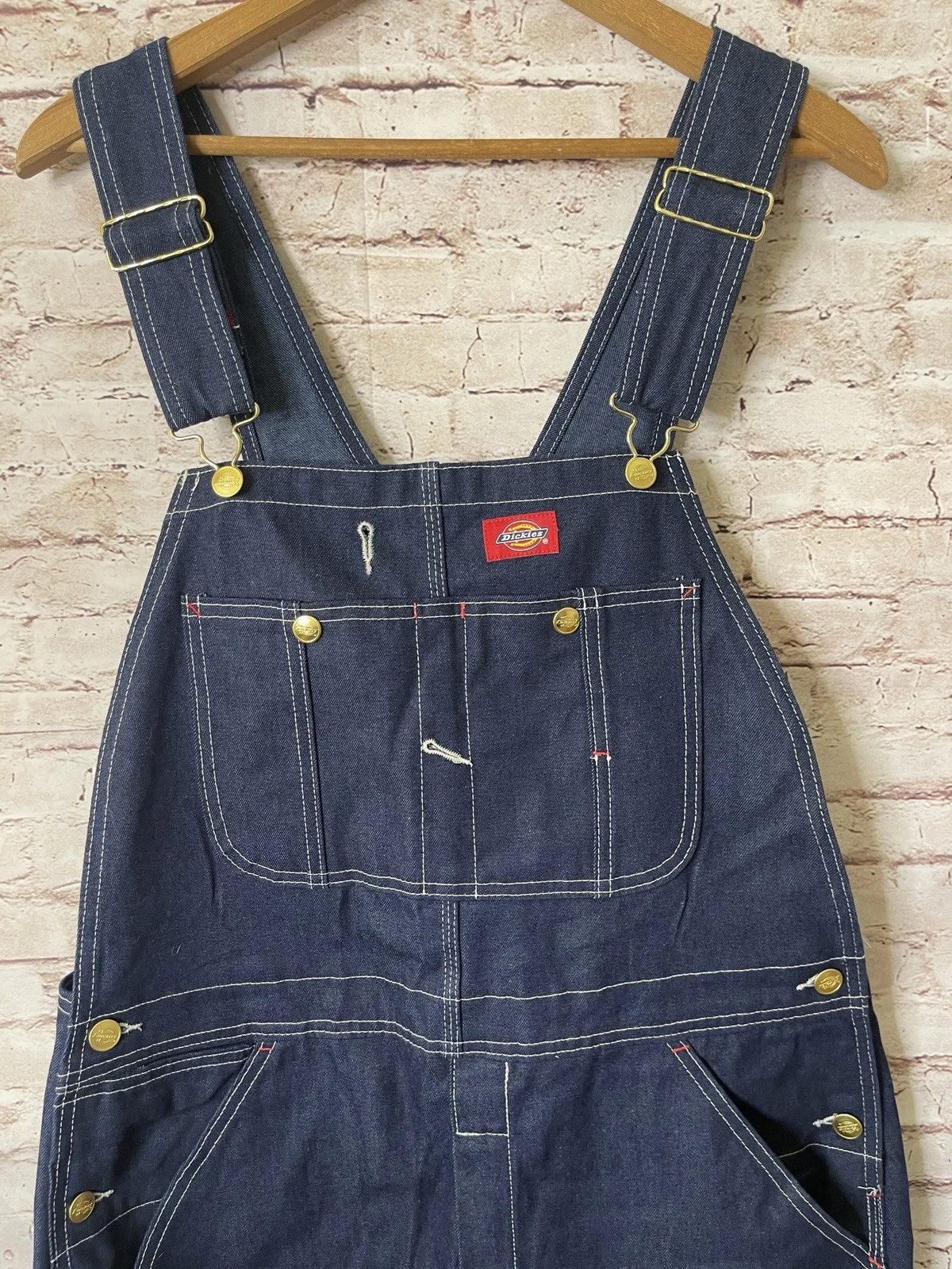 NEW Dickies Men's Coverall Bib Overall Workwear Denim 34×32 83294NB