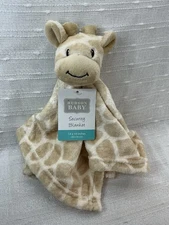 Hudson Baby Giraffe Security Blanket Lovey Plush Nunu Toy Tan Unisex Safari NEW