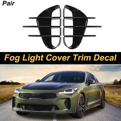 für Kia Stinger 18-23 Frontblende links/rechts glanzschwarz