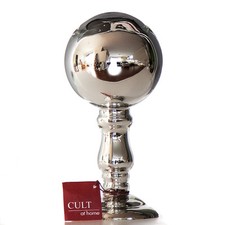 Cult at Home Verspiegelter Design Pokal,Glas,21cm edel Dekoration,Spiegelkugel