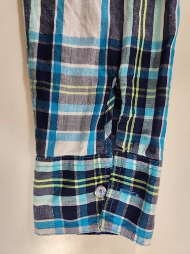 Camicia Justice Western cotone con bottoni manica lunga strass blu a quadretti ragazze 20 - Foto 7 di 7