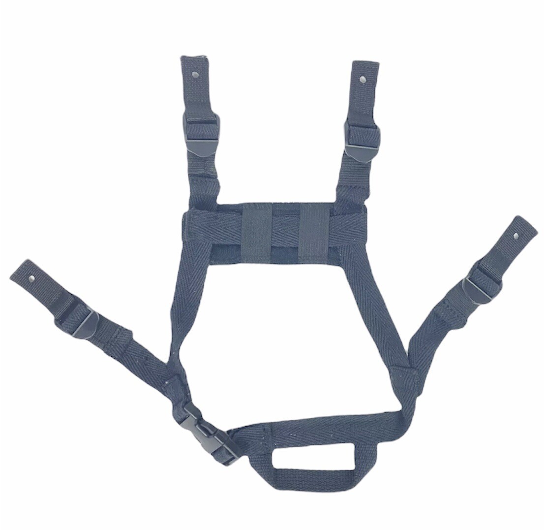 Black Tactical Airsoft MICH Helmet Replacement 4-point Chinstrap Budget Cosplay