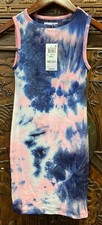 New Epic Threads Big Girls Tie-Dye High Neck Dress, Camellia Rose, Small