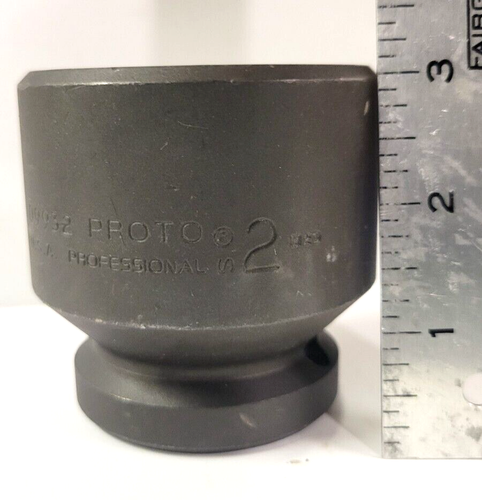 PROTO 2" 6-Point Impact Socket, Standard Length, #5 Spline Drive, J09932 - Picture 3 of 3