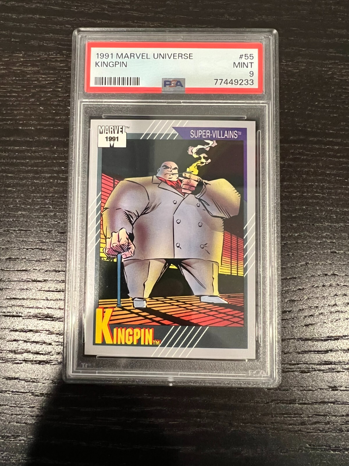 1991 Marvel Universe KINGPIN #55 PSA 9 MINT! NEW SLAB