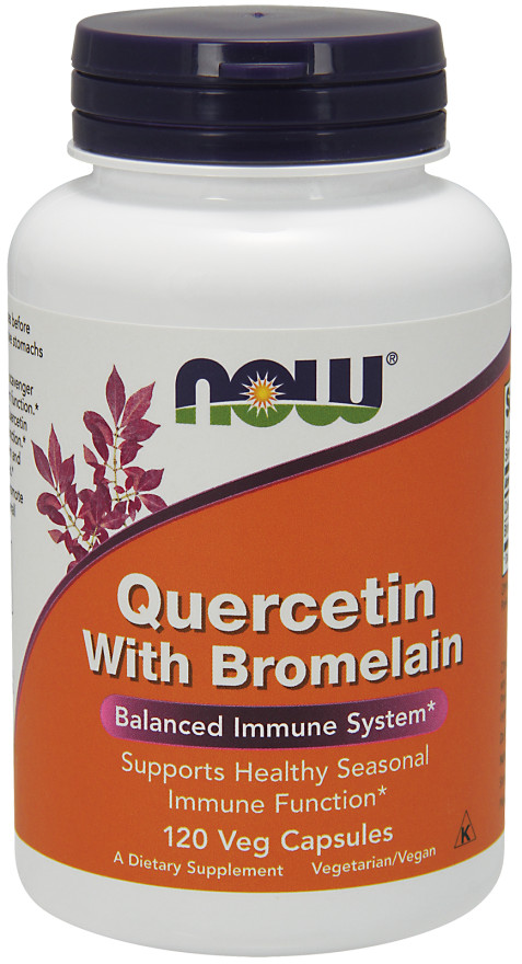 Quercetin with Bromelain - 120 Veg caps - NOW Foods