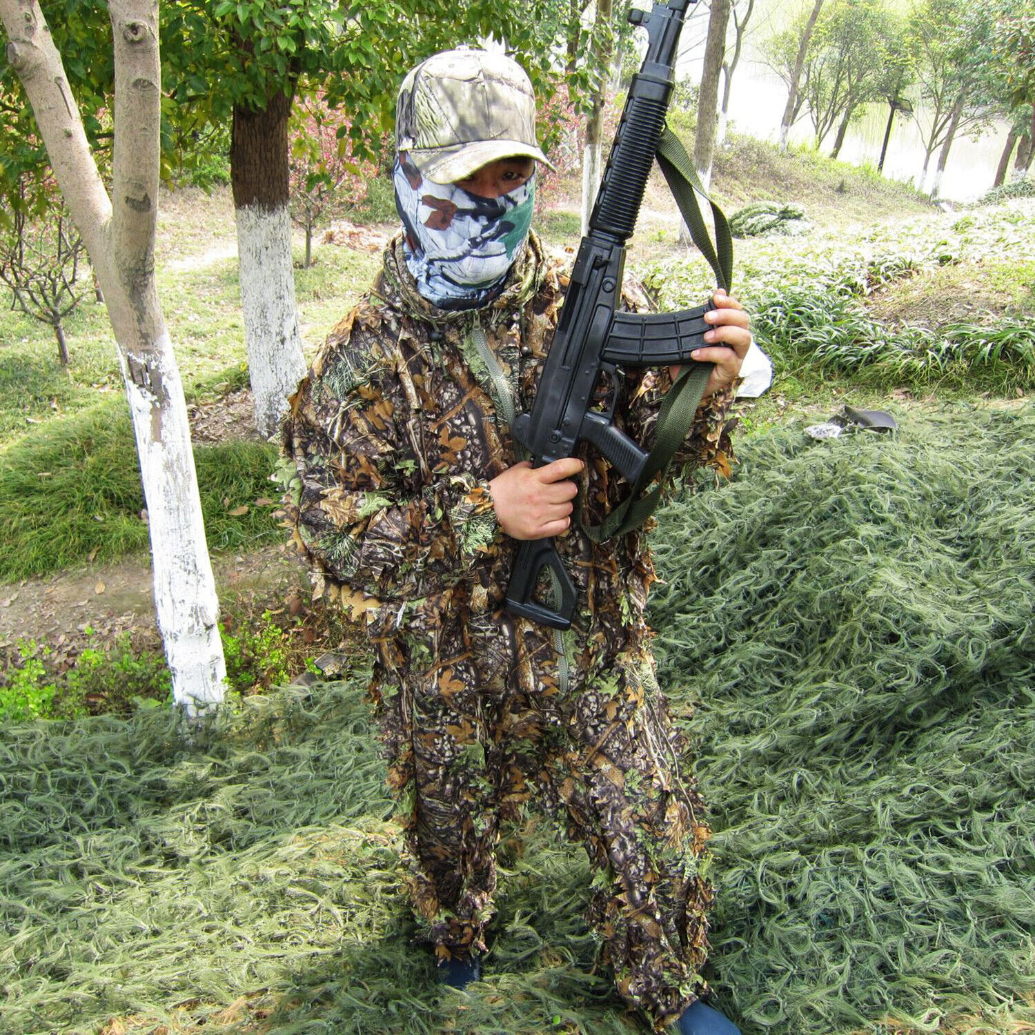 Ghillie Suit Traje Camuflado 3d - Sniper Atirador De Elite