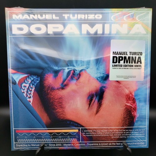 Manuel Turizo - Dopamina 2LP Vinyl Limited Edition (AUTOGRAPHED) FACTORY SEALED