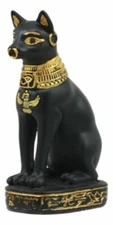 3 Inch Bastet Egyptian Mystical Character Resin Statue Figurine