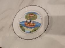 Villeroy and Boch Design Naif Laplau 8" Salad Plate #2 Noah's Ark Folk Art