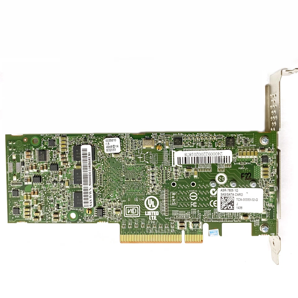 Adaptec ASR-7805 6Gbs SAS- PCI EXPRESS 3.0 X8 -1GB Cache RAID Controller Card - Image 3 of 4