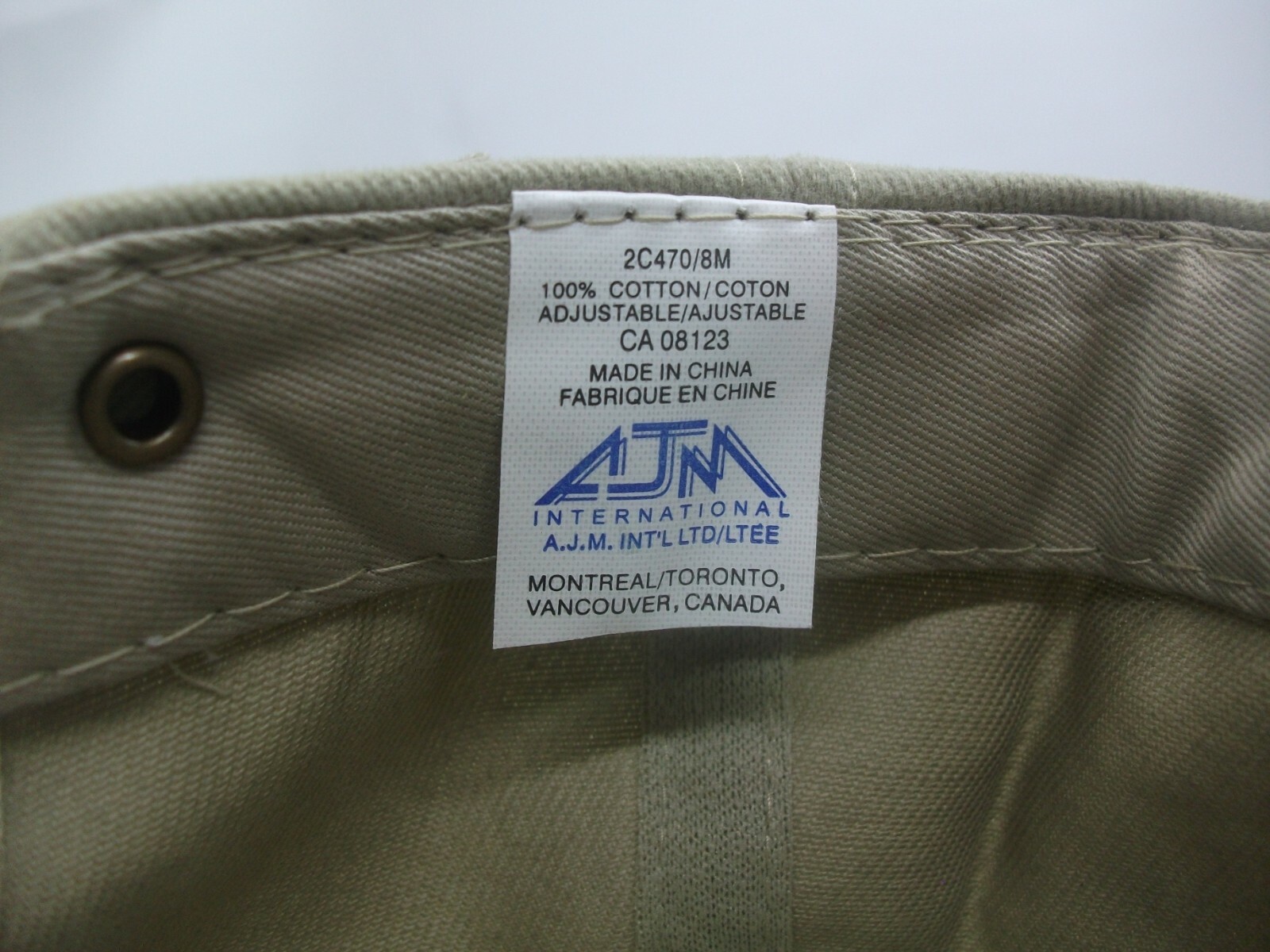 Cedar Creek Developments Hat Beige Strapback Base… - image 8