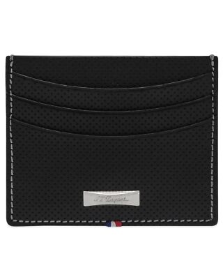 S.T. Dupont Unisex Credit Card Holder Defi Light Perforated Black
