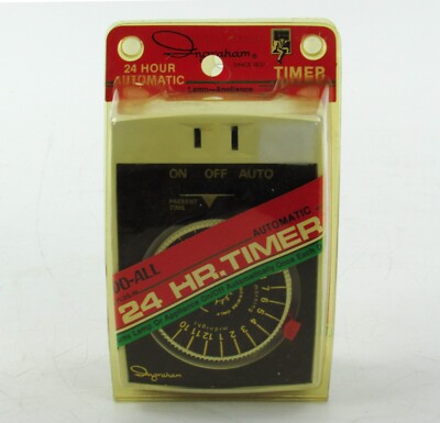 Vintage Ingraham 24 Hour Automatic Timer Do-All 24hr NOS 12-010B Toastmaster 70s