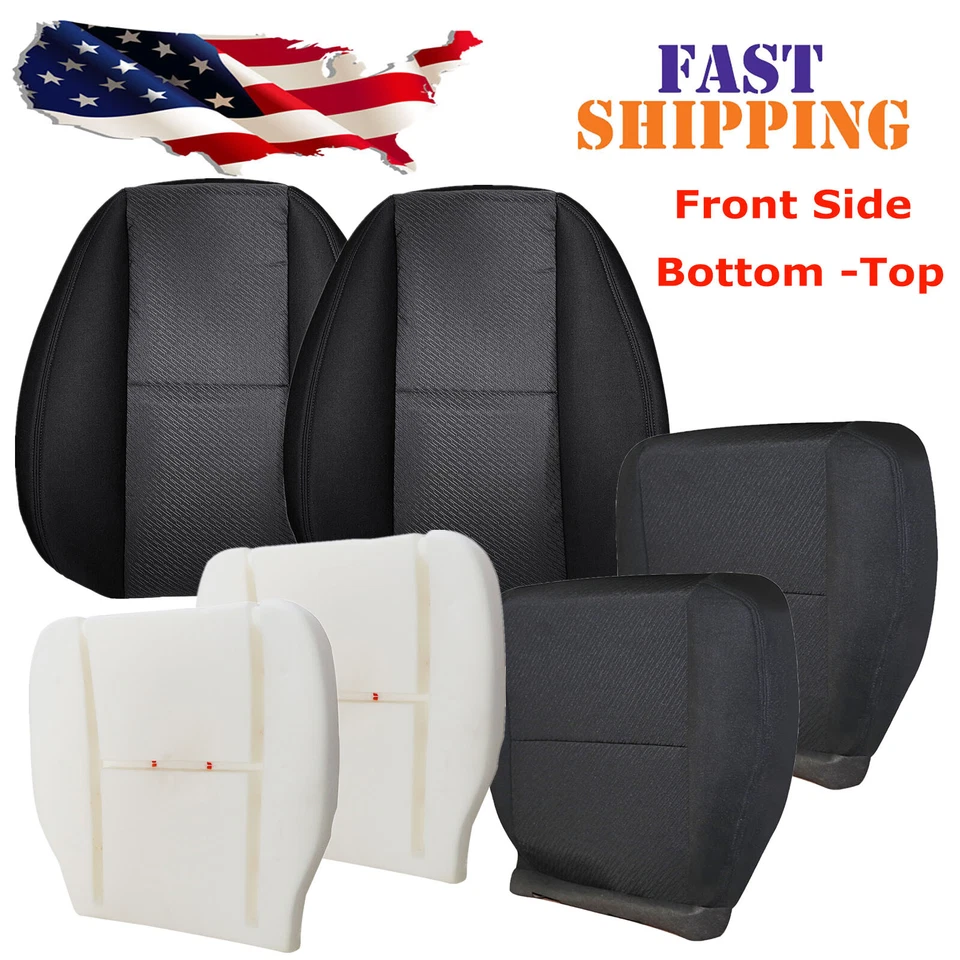 Cubierta de asiento de tela inferior superior para Chevy Silverado 1500 2500 HD 3500HD 2007-2014 Foto 2 de 4