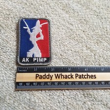 AK Pimp Patch Hook Loop Back Military Morale Tactical .