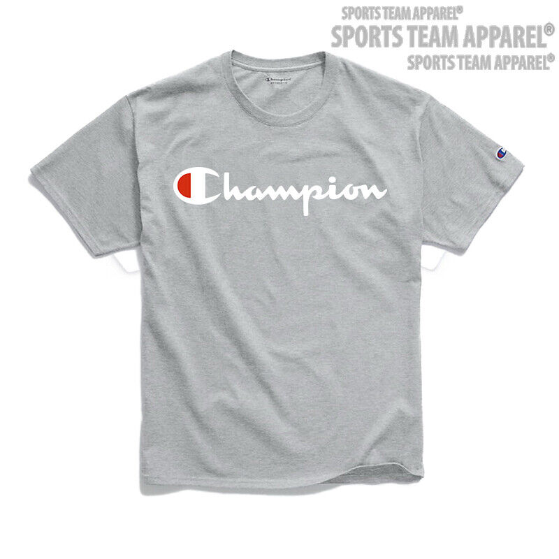 Champion T-Shirt Men's Jersey Tee Classic Fit Script Logo