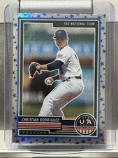2023 Panini USA Stars & Stripes #58 Christian Rodriguez Stars Prizm SP