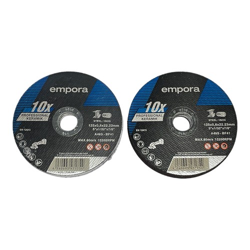 empora Trennscheibe 0,8mm dünn Ø125mm Stahl INOX Edelstahl Metall Flexscheibe - Bild 7 von 48