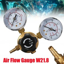 Argon CO2 Regulators Double Gauge Gas Bottle MIG TIG Welding Flow Meter W21.8
