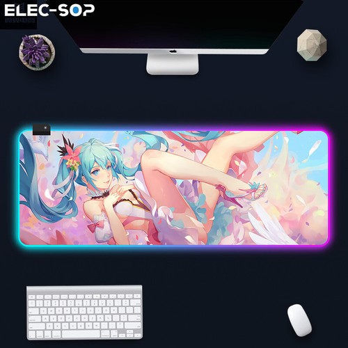 Hatsune Miku Large Gaming Mouse Pad Desk Mat Keyboard mousemat Anime Waifu Gamer - Picture 10 of 28