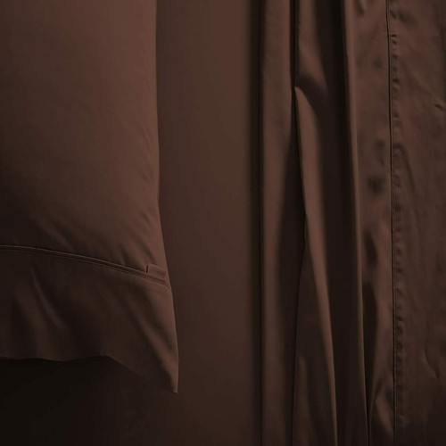 Australian Sizes 1000 Thread Count Duvet Covers&Sets Select Item Chocolate Solid - Picture 9 of 19