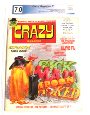 MARVEL CRAZY MAGAZINE #1 1973 SPOOF MAD  PGX GRADED 7.0 FREE CGC BAG