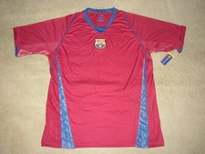New w/ Tag FC Barcelona FCB Mens XL Soccer/Football RED Jersey Rhinox Licensed